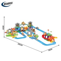 Blocs de construction à vapeur pour enfants, jouets de train avec piste, 99 pièces