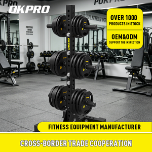 OKPRO - Discos de Pesas de Goma para Gimnasio, de Alta Calidad, para Levantamiento de Pesas, Color Negro - Product Image 5