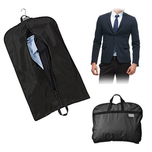 QY Garment Bag Black Suit Cover Zipper Handle Travel Storage Dustproof Coat Bag - Product Image 1