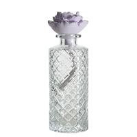 Salle de fleurs en céramique décorative de luxe 200ml pour diffuseur de roseaux bouteilles en verre transparent quantité minimale de commande 100 pièces