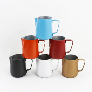 Jarra humeante de leche Latte Art al por mayor de fábrica 100mL-1500ml Boca de águila Espumador de leche de acero inoxidable Jarra de leche - Product Image 3