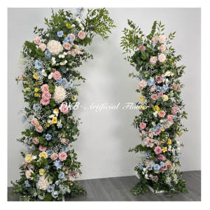 DKB usine artificielle en gros 2024 nouvelle soie artificielle mariage arc fleurs arc fleur panneau pour mariage - Product Image 1
