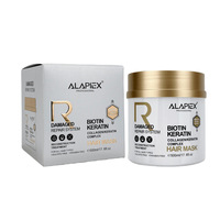 Kit de soin capillaire ALAPEX Biotine Kératine Système de réparation avec complexe de collagène Formule liquide hydratante 2-EN-1 pour cheveux secs et abîmés