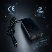 Chargeur de batterie au lithium haute efficacité 54,6V2A, adaptateur de charge rapide pour vélo électrique Stella, personnalisation ODM, prise Phylion 5 broches