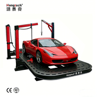 Banc d'alignement de châssis Hongtech HOT-M5 de haute qualité avec 3 colonnes de traction, capacité de 15 tonnes, hydraulique, unilatéral
