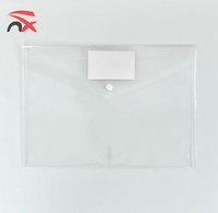 Pochette à Boutons Personnalisable avec Logo, en Plastique Transparent, Format A4, Porte-Documents Transparent, Classeurs Clairs