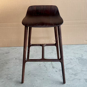 Chaise <span class=keywords><strong>de</strong></span> bar en bois nordique, mobilier <span class=keywords><strong>de</strong></span> <span class=keywords><strong>salle</strong></span> <span class=keywords><strong>à</strong></span> <span class=keywords><strong>manger</strong></span>, tabourets <span class=keywords><strong>de</strong></span> bar modernes et minimalistes pour la cuisine - Product Image 2