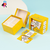 Jeu de fête en famille personnalisé, cartes de jeu de société personnalisées, emballage personnalisé, jeu avec boîte