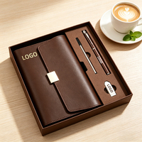 Ensemble cadeau de carnet en cuir haut de gamme personnalisé, très vendu, avec stylo pour la célébration de la remise des diplômes