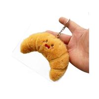 Porte-clés promotionnel en forme de hamburger, hot-dog, frites et pain, accessoires décoratifs créatifs pour clés de voiture, cadeaux pour enfants
