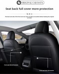 เบาะนั่งหนัง5-seater หรือ<span class=keywords><strong>7</strong></span>-seater สุดหรูดีไซน์ระบายอากาศได้ดีใช้ได้กับ99% ของรถยนต์ในท้องตลาด - Product Image 5