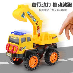 <b>Engineering</b> Vehicle Toy Excavator For Kids 4-6 Years Old <b>Plastic</b> Construction Truck With Inertial Function Unisex - Product Image 3