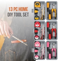 Ensemble d'outils combinés de quincaillerie domestique de 39 pièces Boîte à outils manuelle Boîtier rigide en acier au carbone alimenté à la main pour un usage domestique transfrontalier