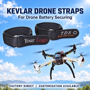 Sangles de batterie en nylon antidérapantes et détachables pour drones de course FPV, personnalisables, vente chaude, directement de l'usine 2020 - Product Image 1