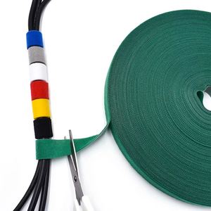 Rollo de cinta de tela de gancho y bucle de doble cara de fábrica con logotipo personalizado de alta calidad - Product Image 5