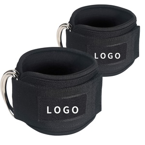 CHENGMO SPORTS vendita calda polsini regolabili alla caviglia con doppio anello a D cinturini alla caviglia in acciaio inossidabile <span class=keywords><strong>per</strong></span> macchine <span class=keywords><strong>per</strong></span> <span class=keywords><strong>cavi</strong></span> - Product Image 1