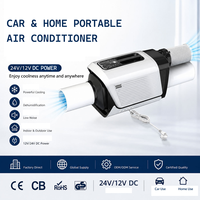 Climatiseur Portable 12V 24V pour Voiture et Maison 5000BTU Compresseur Refroidisseur Camping VR Tente Camion Faible Bruit Déshumidificateur Sans Vidange