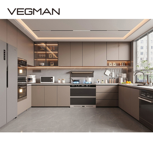 Không thấm nước độ bóng cao thông minh thiết kế nội thất hiện đại sơn mài bếp nhỏ tủ bếp căn hộ - Product Image 2