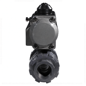 วาล์วบอลแบบมีหน้าแปลน PVC ทนสารเคมีชนิดกรด COVNA รุ่น 90-Day Window พร้อมตัวกระตุ้นลมแบบนิวเมติก ลูกบอลทองเหลือง ซีล PTFE รองรับ OEM - Product Image 5