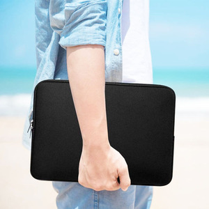 Funda para portátil, funda de neopreno duradera a prueba de golpes de 15,6 pulgadas con puerto de carga, bolsillo con cremallera suave para Dell HP para Acer Notebook - Product Image 6