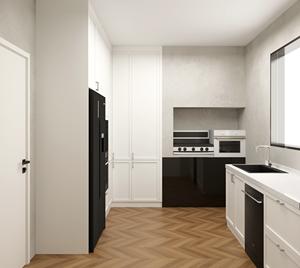 Gabinetes de Cocina Modernos Hechos a Medida con Madera Contrachapada Sólida |   Juego de Cocina Modular Inteligente con Almacenamiento Impermeable - Product Image 1