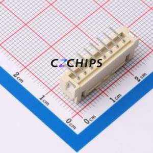 ZX-HA2.54-8PLT Wire-to-Board Pin Header SMD,P=2.54mm Connector 1x8P 2.5mm Vertical Mount XHB - Product Image 2