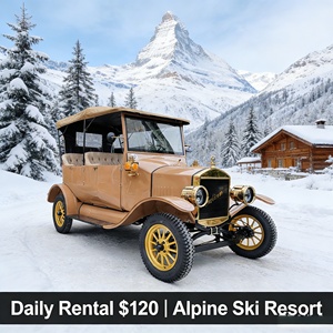 Coche Turístico Eléctrico Antiguo Yatian <span class=keywords><strong>de</strong></span> 5 Plazas - Costo <span class=keywords><strong>de</strong></span> $8000, <span class=keywords><strong>Alquiler</strong></span> Diario <span class=keywords><strong>de</strong></span> $120, Punto <span class=keywords><strong>de</strong></span> Equilibrio en 67 Días para Complejos Turísticos - Product Image 2