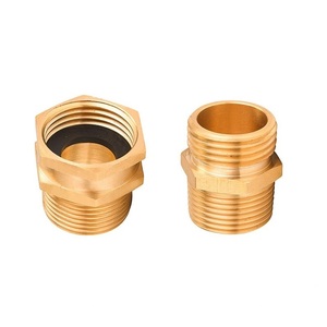 Adattatore per Tubo da Giardino in Ottone da 3/4 <span class=keywords><strong>GHT</strong></span> a 1/2 NPT, Connettore per Tubi dell'Acqua Liscio, Tecnica di Fusione, Raccordi per Tubi di Alta Qualità - Product Image 1