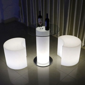 Table de bar led mobilier d'extérieur narguilé géante <span class=keywords><strong>discothèque</strong></span> ensembles de meubles de bar lumineux table de cocktail table basse - Product Image 5