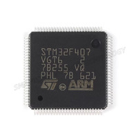 Microcontrolador/MCU STM32F407VGT6 LQFP-100 ARM Cortex-M4 de 32 bits, nuevo y genuino.