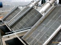 Pantalla de filtro de tambor rotativo para sistema de tratamiento de aguas residuales, separador de líquido sólido