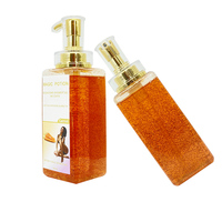 Potion Magique Glutathion Personnalisée Bio Corps Entier pour Exfoliation & Blanchiment 100% Gel Douche Carotte Orange 500ml