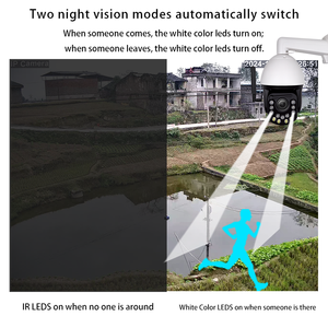 4k ngoài trời Wifi Mạng PTZ camera 8MP IP66 không thấm nước Dome CCTV Camera đầy đủ màu sắc tầm nhìn ban đêm phát hiện chuyển động an ninh nhà - Product Image 4