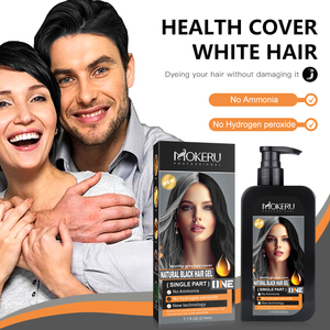 Crema Colorante Permanente Naturale Nera Senza Ammoniaca 210ml, Non Allergenica, Copre <span class=keywords><strong>Capelli</strong></span> <span class=keywords><strong>Bianchi</strong></span> e Grigi - Product Image 4