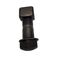 Vis de fixation de plaques de chenilles SSXR pour engins de construction M20x1.5x57mm, pour train de roulement d'excavatrice, zinguées, en acier 40Cr, grade 10.9