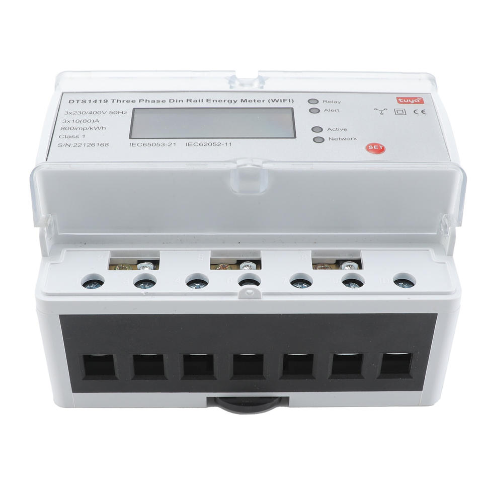 Tuya 3 Phase Din Rail WIFI Smart Energy Meter Timer Power Consumption ...