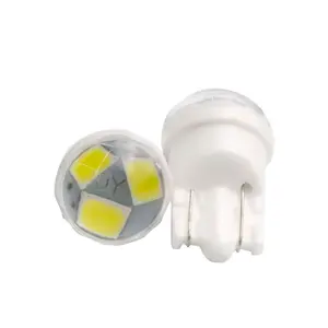 Mini ampoules en céramique pour voiture à LED, 10 pièces, 3 SMD 2835 W5W, 18*11*9mm, 20ma, lampes de stationnement, de lecture, clignotant, blanc ambre, 12V
