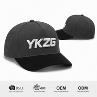 Casquette de baseball A-Frame personnalisée bicolore avec logo brodé en 3D, broderie latérale et impression sur la visière – Qualité supérieure – Fabrication en usine