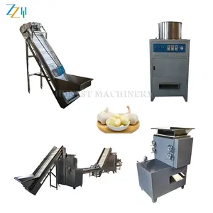 Sıcak satış sarımsak ayırıcı/sarımsak soyma üretim hattı/sarımsak kesici makinesi
