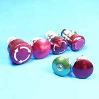DPST 2NO + 2NC dia.16mm rouge champignon électronique e-stop interrupteur d'arrêt d'urgence IP65