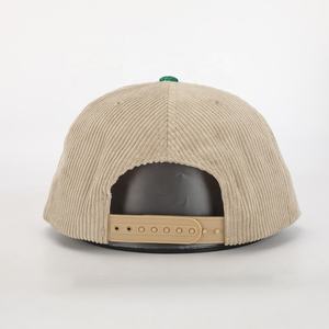 BSCI all'ingrosso personalizzato <span class=keywords><strong>di</strong></span> alta qualità Oem ricamo Logo 5 pannello Sport cappello a tesa piatta, cammello velluto a coste Gorras,Hip Hop Snapback Cap - Product Image 5