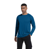 Camiseta de Manga Larga para Hombre, Protección Solar UPF 50+, Secado Rápido, para Deportes al Aire Libre, Personalizable, Venta al Por Mayor