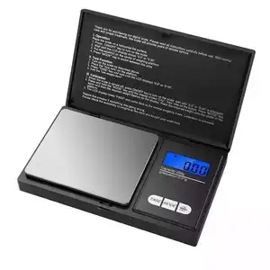 200g 300g 500g digital electrónico de bolsillo Escala de pesaje con 0,1g 0,01g de precisión