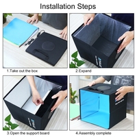 Prix Usine Populaire Mini Studio Photo Pliable Portable PULUZ 30cm, Boîte de Prise de Vue de Table pour Photographie avec Lumière d'Appoint LED