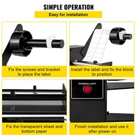 LTPK Distributeur d'étiquettes LT-1150D pour imprimante automatique Bande autocollante Etiquette de largeur de la machine à dénuder