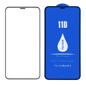 Wholesale Full Cover 0.4 11D 9H for xiaomi Tempered Glass for samsung Screen Protector for iphone 14 13 pro max protective glass