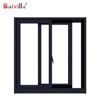 Ventana Corredera de Aleación de Aluminio a Prueba de Polvo e Impermeable, con Doble Vidrio Templado, Ahorro de Energía, Kit de Herrajes de Marca Alemana