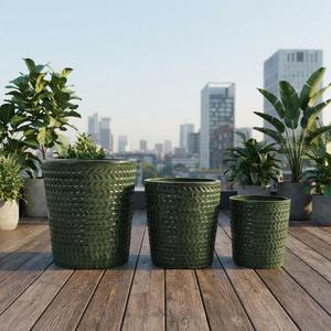 Minimalist <b>Ceramic</b> Flower <b>Pots</b> Modern <b>Plant</b> <b>Pots</b> Round Planters for Indoor Outdoor Garden Patio Home Decor Wholesale - Product Image 1
