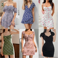 HLY 2024 Vente en gros de robes décontractées pas chères en usine Échantillon gratuit Mélange de vêtements de marque Robe pour femmes