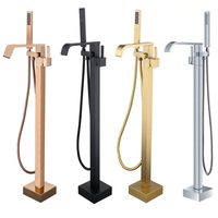 Robinet mitigeur de bain douche sur pied, pour la salle de bains, baignoire mitigeur de contrôle de la température, douche Style OEM en laiton
